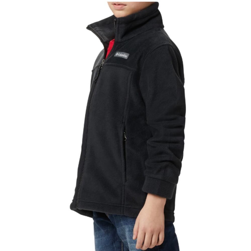 Columbia Black Steens Mountain Fleece Jacket Kids Youth Medium (10/12) Full Zip - Picture 2 of 11